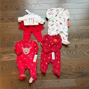 Carters Baby Girl Christmas Bundle | 3M
